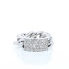 Flexible Dior Gourmette large model ring in white gold and diamonds - 360 thumbnail