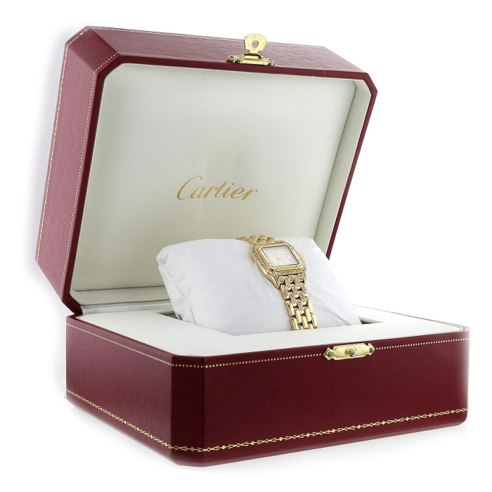 Orologio Cartier Panthère Joaillerie in oro giallo Ref :  80576915 Circa  1990 - Detail D2