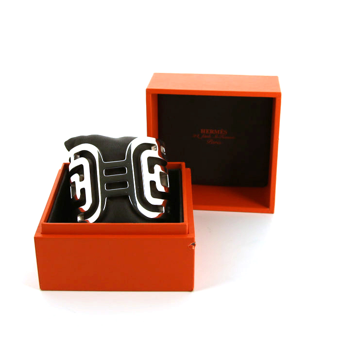 Hermès Arcane cuff bracelet in silver