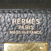 Hermes Kelly 40 cm handbag in black togo leather and gold leather - Detail D3 thumbnail