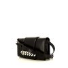 Bolso bandolera Givenchy Infinity en cuero liso negro - 00pp thumbnail