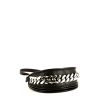 Bolso bandolera Givenchy Infinity en cuero liso negro - Detail D4 thumbnail