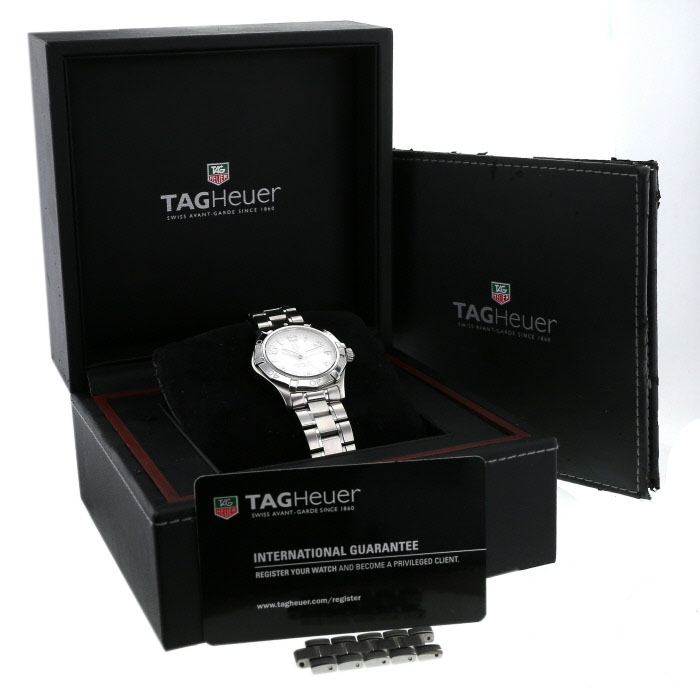 TAG Heuer Aquaracer Lady watch in stainless steel Ref: WAF1311 Circa 2011 - Detail D2