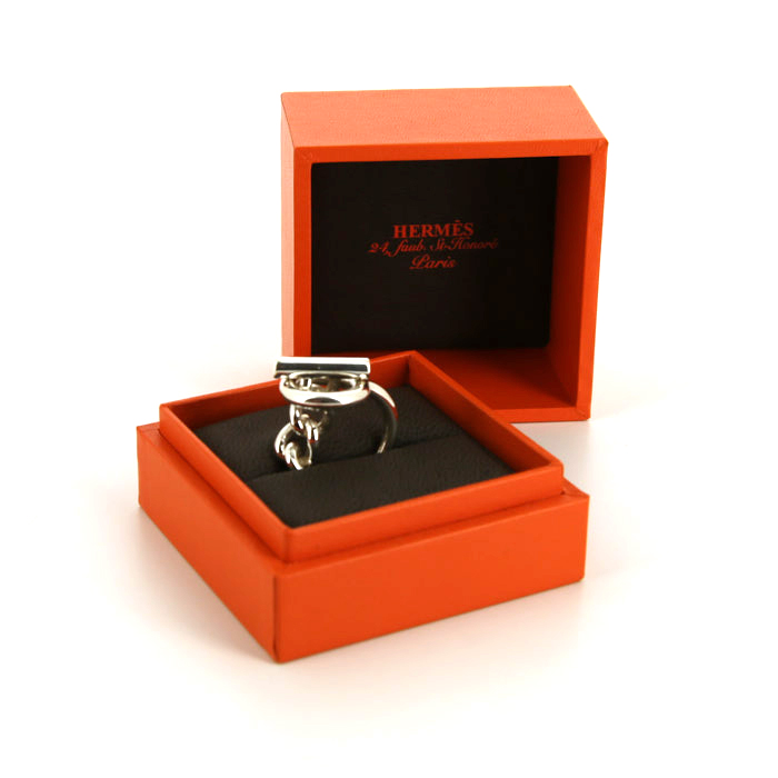 Hermès Croisette ring in silver - Detail D2