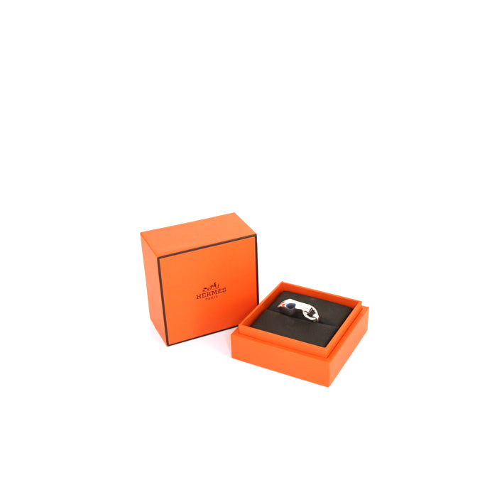 Hermès Galop medium model ring in silver - Detail D3