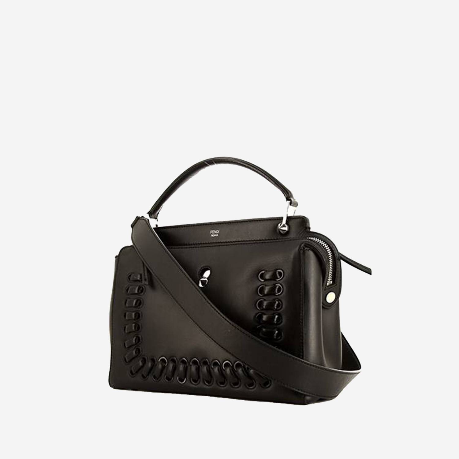 Fendi  Dotcom handbag  in black leather