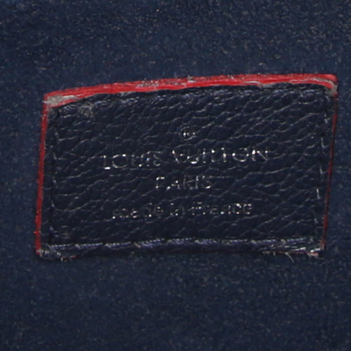 Borsa Louis Vuitton Twist in pelle Epi blu e rossa - Detail D4