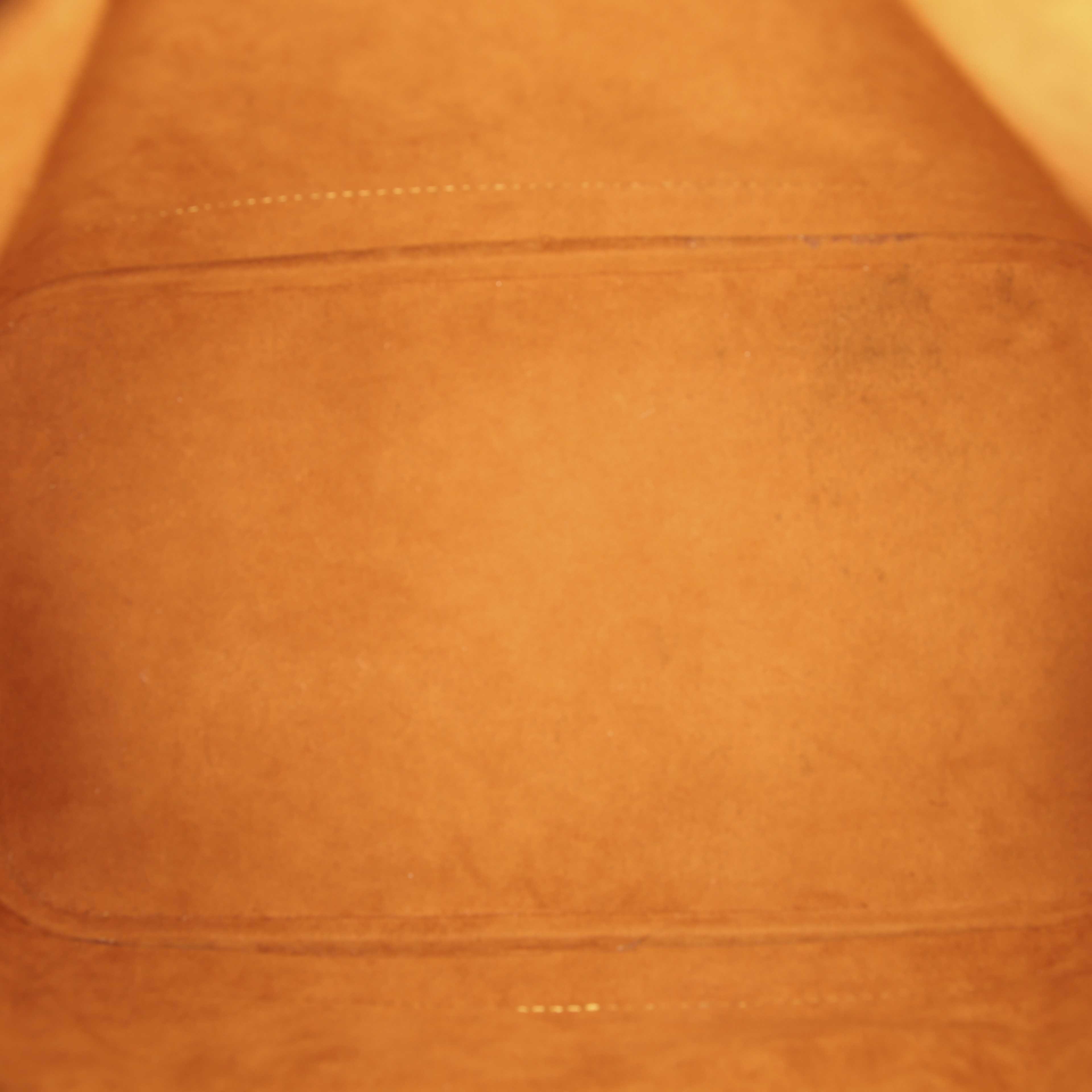 Louis Vuitton Alma small model handbag in gold epi leather - Detail D2