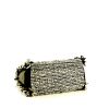 Dior Lady Dior medium model handbag in black and white canvas - Detail D5 thumbnail