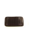 Hermes Birkin 35 cm handbag in brown porosus crocodile - 360 Front thumbnail