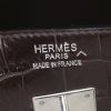 Bolso de mano Hermes Birkin 35 cm en cocodrilo porosus marrón - Detail D3 thumbnail