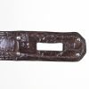 Hermes Birkin 35 cm handbag in brown porosus crocodile - Detail D4 thumbnail