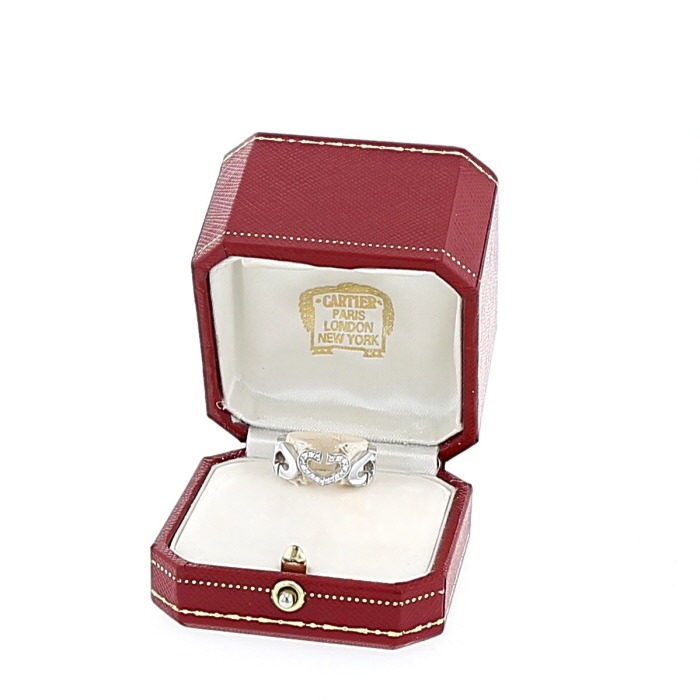 Sortija Cartier Coeur et Symbole en oro blanco y diamantes - Detail D2
