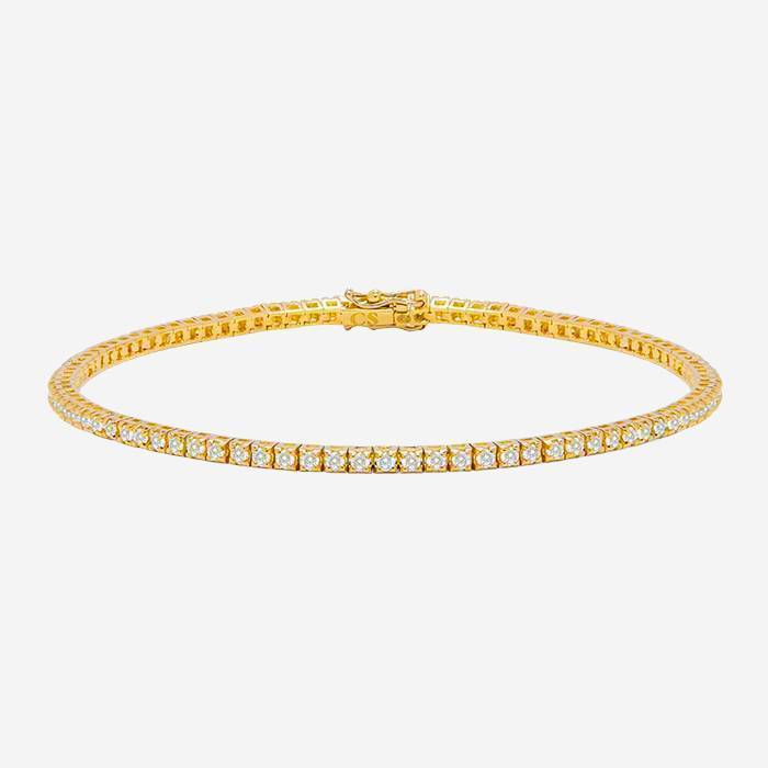 Bracciale in oro giallo e diamanti (1.01 carat)
