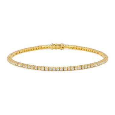 Bracelet en or jaune et diamants (1,06 carat)
