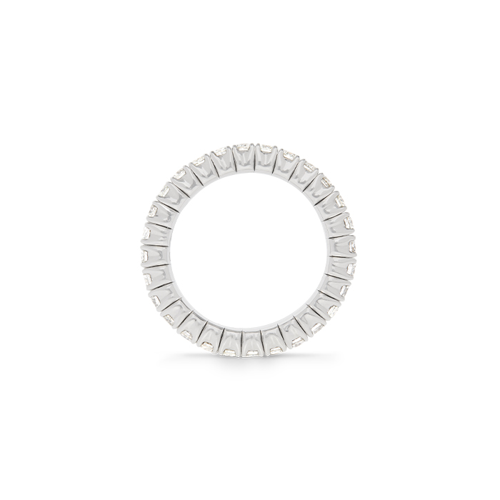 Half-flexible wedding ring in white gold and diamonds (1,19 carat) - Detail D2