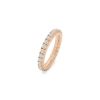 Bague semi-souple en or rose et diamants (1,21 carat) - Detail D1 thumbnail