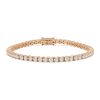 Tennis bracelet in rose gold and diamonds (5,13 cts.) - 00pp thumbnail