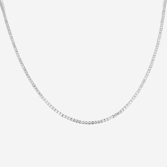 Necklace in white gold and diamonds (5.50 carats)