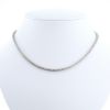 Collier tennis en or blanc et diamants (5.50 carats) - 360 thumbnail