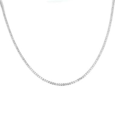 Collana in oro bianco e diamanti (5.50 cts.)