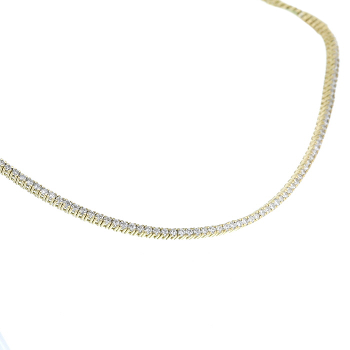 Collar en oro amarillo y diamantes - Detail D2