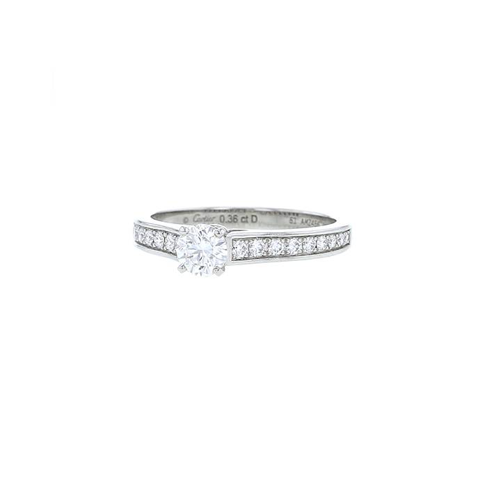 Cartier 1895 solitaire ring in platinium and diamond - 00pp