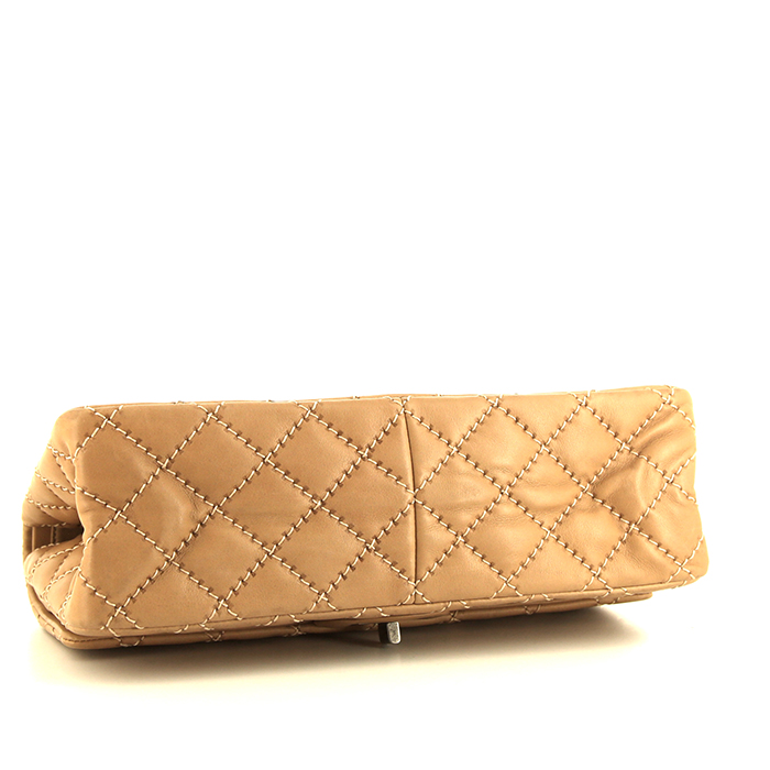 Borsa Chanel 2.55 in pelle trapuntata marrone - Detail D5