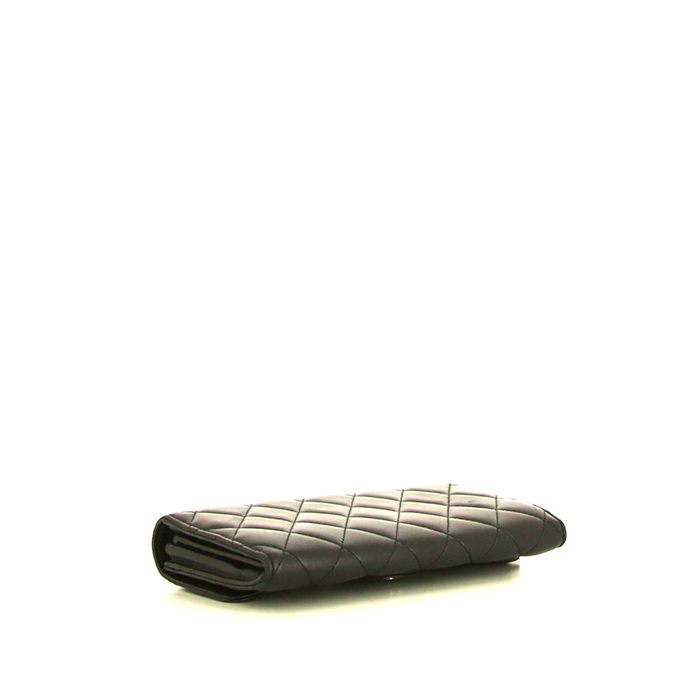 Portafogli Chanel in pelle trapuntata nera - Detail D4