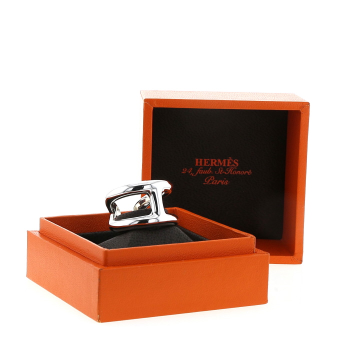 Hermès Osmose ring in silver - Detail D2