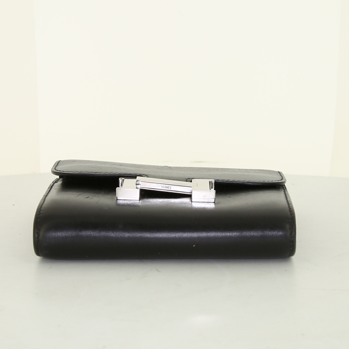 Hermes Constance wallet in black box leather - Detail D3