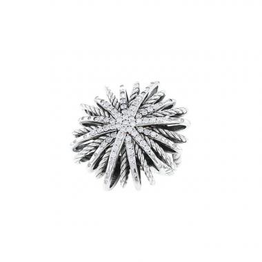 David Yurman Starburst ring in silver and diamonds