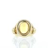 Half-articulated Poiray Indrani ring in yellow gold and citrine - 360 thumbnail