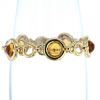 Half-articulated Poiray Indrani bracelet in yellow gold and citrine - 360 thumbnail