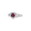 Mauboussin Dream and Love ring in white gold,  diamonds and ruby - 00pp thumbnail