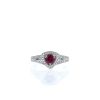 Mauboussin Dream and Love ring in white gold,  diamonds and ruby - 360 thumbnail