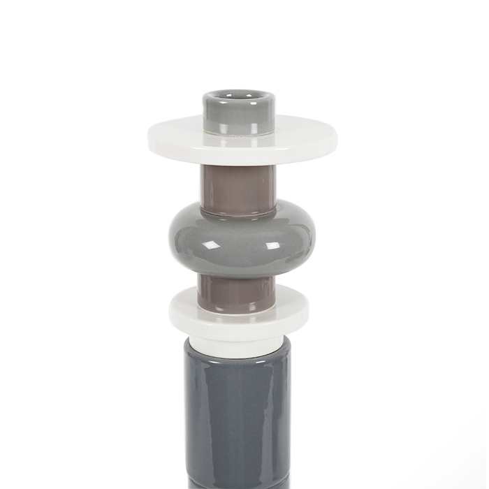 Ettore Sottsass, Totem #2 de la série "Flavia", en céramique émaillée polychrome, édition Bitossi, signé et numéroté, 1964/96 - Detail D1