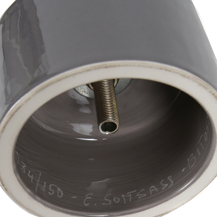 Ettore Sottsass, Totem #2 de la série "Flavia", en céramique émaillée polychrome, édition Bitossi, signé et numéroté, 1964/96