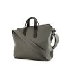 Hermès Citynews briefcase in black and Almond green leather - 00pp thumbnail