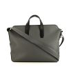 Hermès Citynews messenger briefcase in black and Almond green leather - 360 thumbnail
