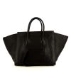 Shopping bag Céline Cabas Phantom in pelle martellata nera - 360 thumbnail