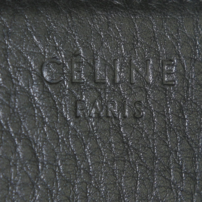 Bolso Cabás Céline Cabas Phantom en cuero granulado negro - Detail D3