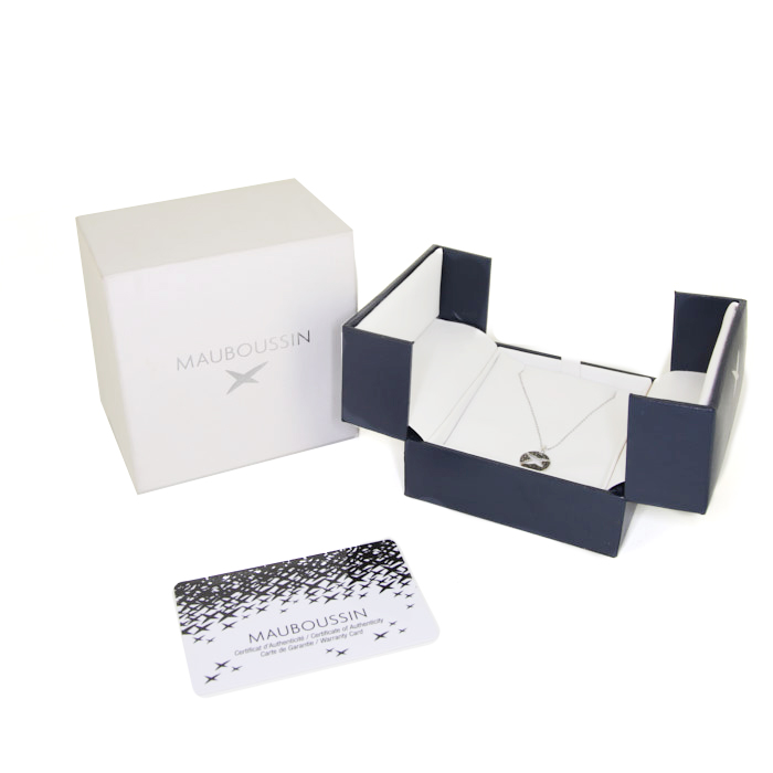 Mauboussin Star For Ever necklace in white gold and diamonds - Detail D2