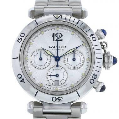 Orologio Cartier Pasha Chrono in acciaio Ref :  2113 Circa  2000