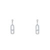 Paire de pendants d'oreilles Messika Move Uno en or blanc et diamants - 00pp thumbnail