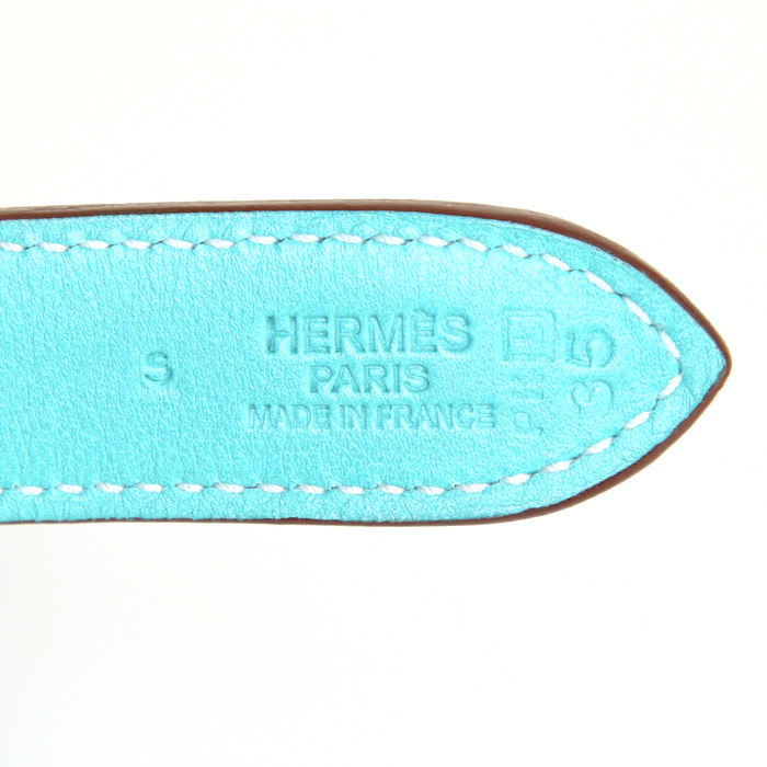 Borsa Hermès Trim in pelle verde - Detail D3