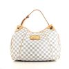 Louis Vuitton Galliera handbag in azur damier canvas and natural leather - 360 thumbnail