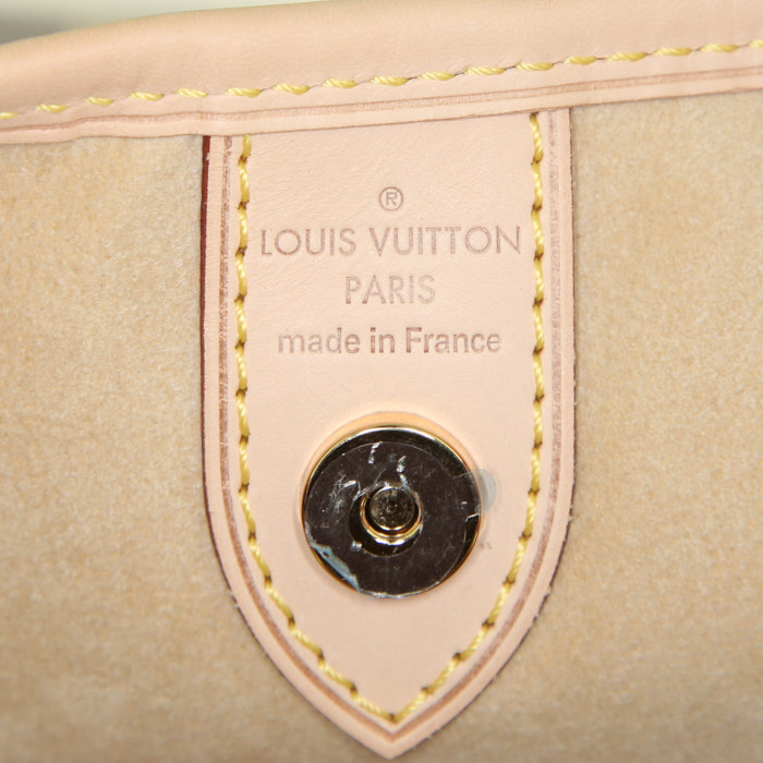 Borsa Louis Vuitton Galliera in tela a scacchi e pelle naturale - Detail D3