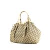 Gucci Sukey handbag in beige logo canvas and beige leather - 00pp thumbnail