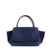 Celine Trapeze handbag in blue leather and blue suede - 360 thumbnail